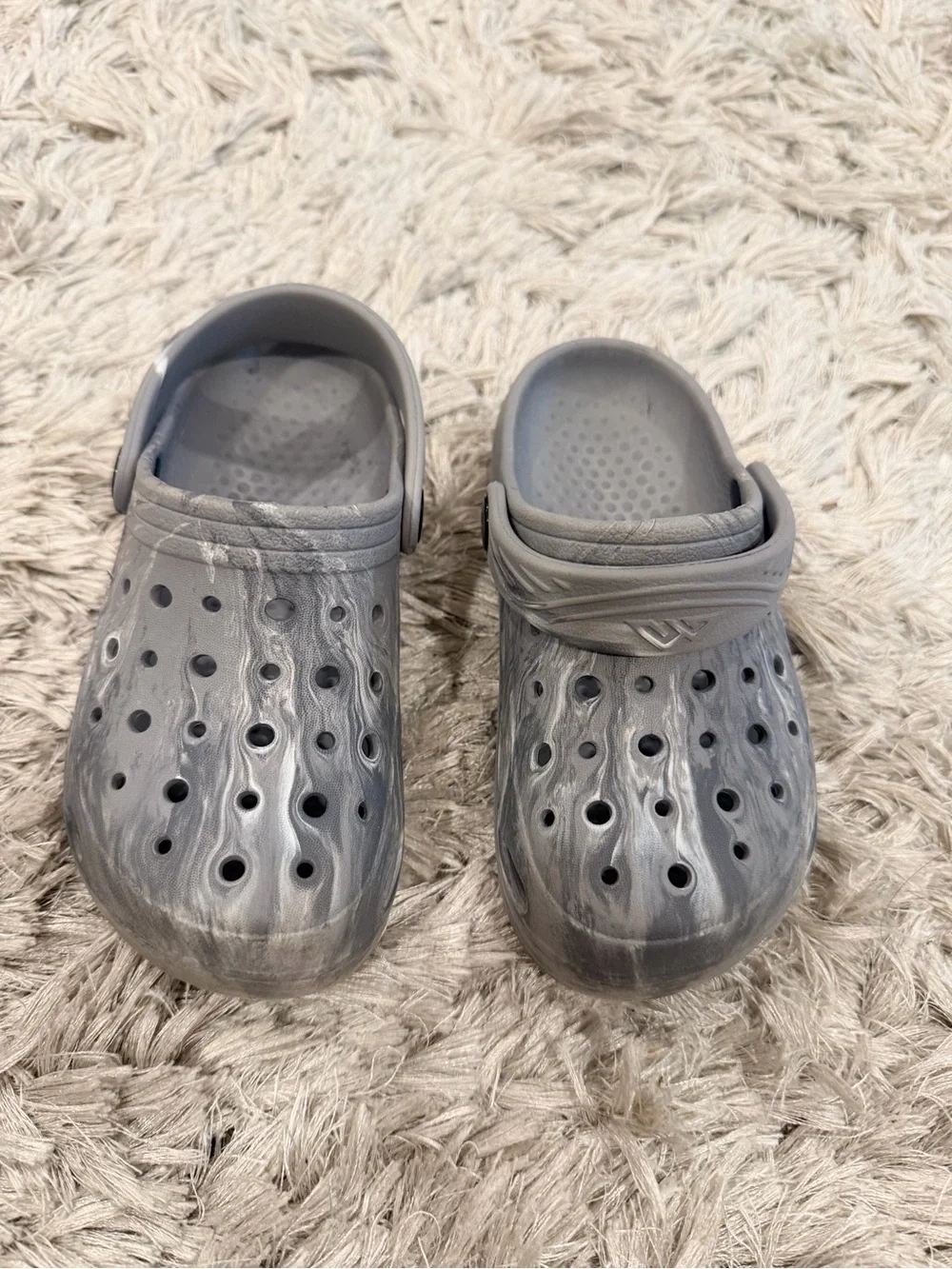 Toms Kids Blue Patterned Fleece-Lined Slippers & Croc Dupes Slip-On Clogs